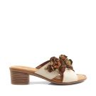 52295 Medium Heel Over Flower Mule
