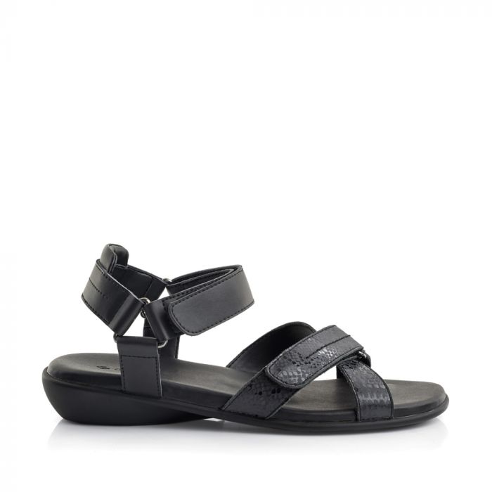 52260 Velcro Adjustable Flat Strap Sandal