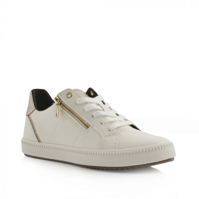 Geox 52436 Side Zip lace up Cupsole Sneaker