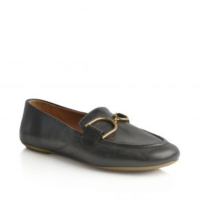Geox 52498 Flat Apron Stitched Trim Loafer