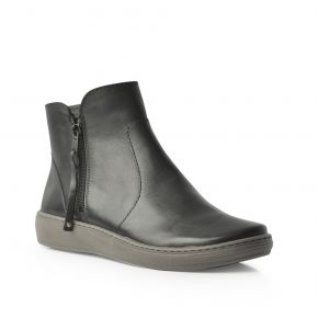 Relax Shoe 52506 Flat Ankle Zip-up Boot
